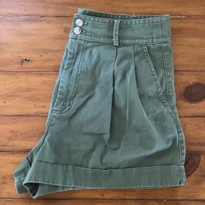 Madewell, High waisted pleated shorts